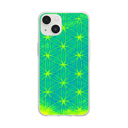 💚パイナップル💛 Soft Clear Smartphone Case