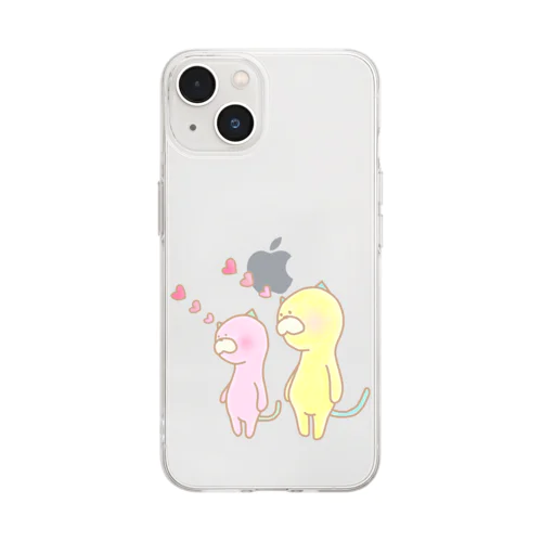 ♡撃ち抜かれ Soft Clear Smartphone Case