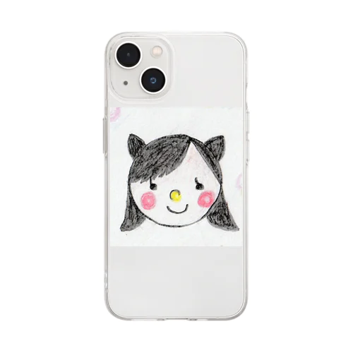 似顔絵杏ちゃん Soft Clear Smartphone Case