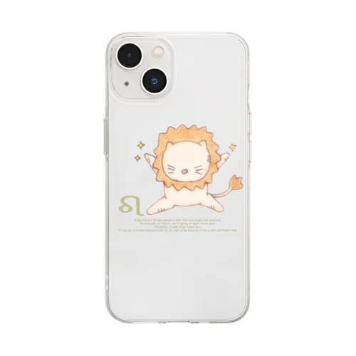 12星座猫 獅子座♌ Soft Clear Smartphone Case