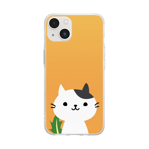 お手元の飼い猫 みずにゃ / MIZU-SC-0001 Soft Clear Smartphone Case