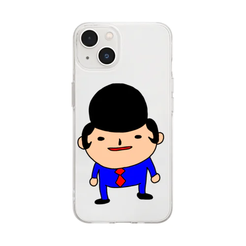 もみのさんの正面です。 Soft Clear Smartphone Case