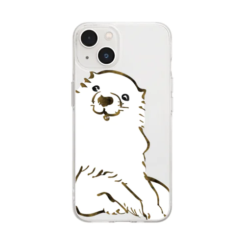 浮世絵　おとぼけイッヌ Soft Clear Smartphone Case