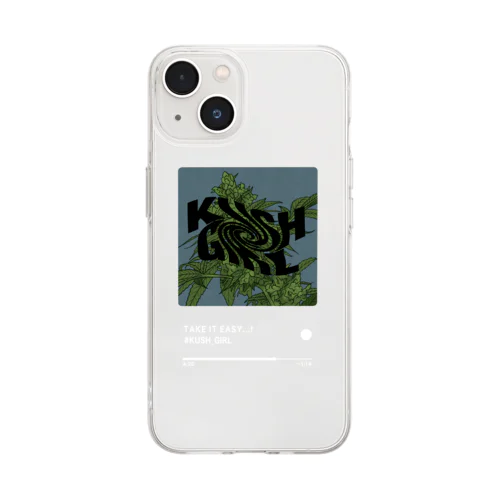 #KUSH_GIRL Soft Clear Smartphone Case