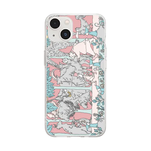 演奏会前 森の中 Soft Clear Smartphone Case