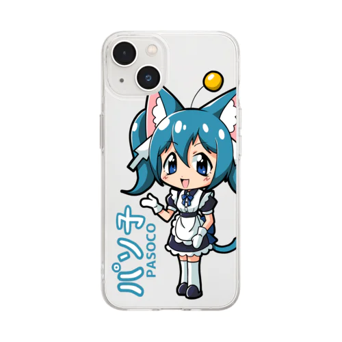 パソ子ちゃん Soft Clear Smartphone Case