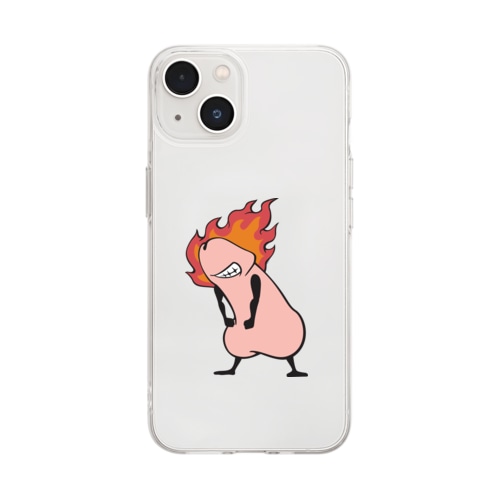 Eddie Funky Dick - Angry Soft Clear Smartphone Case