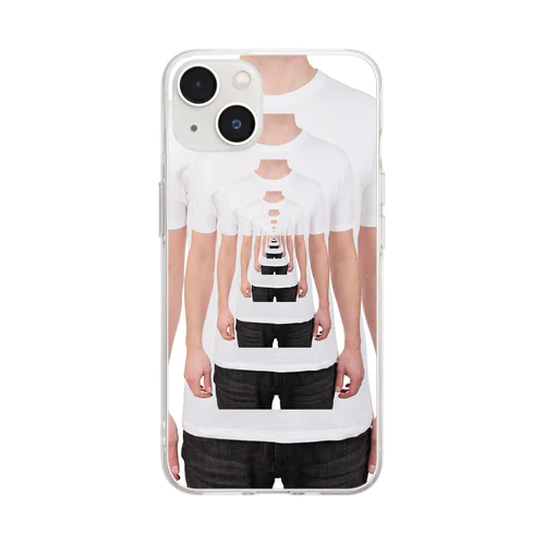 無限Tシャツ (フルグラフィック) Soft Clear Smartphone Case
