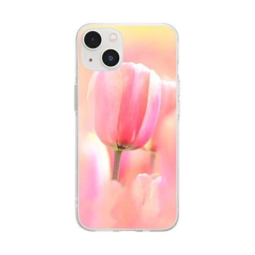 TULIP PINK Soft Clear Smartphone Case