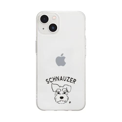 シュナウザー Soft Clear Smartphone Case