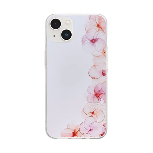 桜シリーズ Soft Clear Smartphone Case