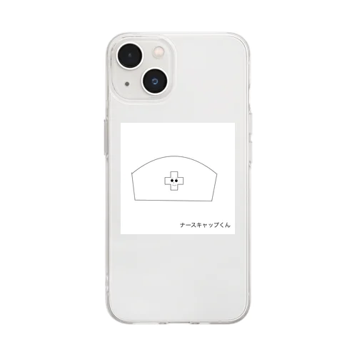 ナースキャップくん Soft Clear Smartphone Case