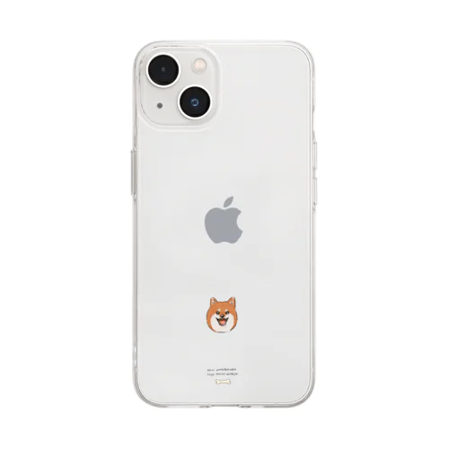 飯が欲しい犬 Soft Clear Smartphone Case