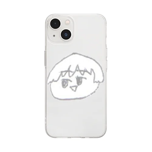 4コマ「美容院」タイトルキャラクター Soft Clear Smartphone Case