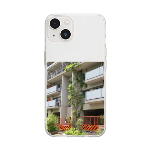 団地① Soft Clear Smartphone Case