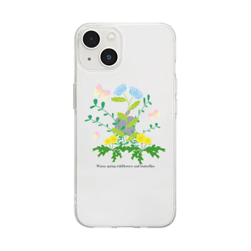 野花 Soft Clear Smartphone Case