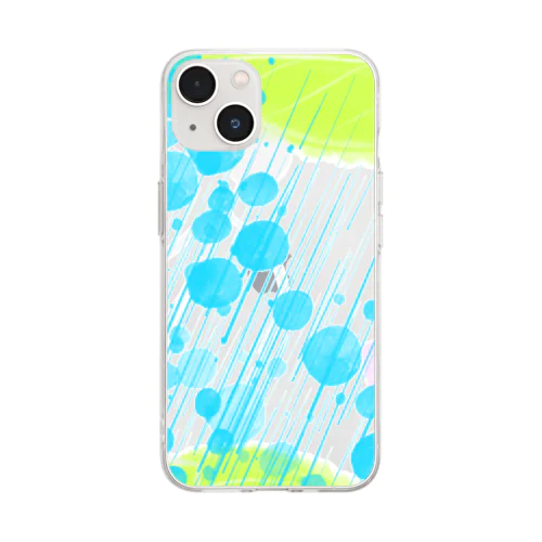 雨 Soft Clear Smartphone Case