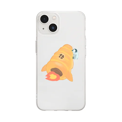 チョココロネロケット Soft Clear Smartphone Case