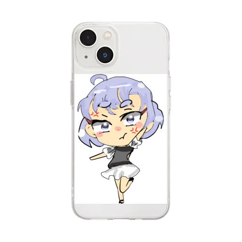 怒ってます！ Soft Clear Smartphone Case