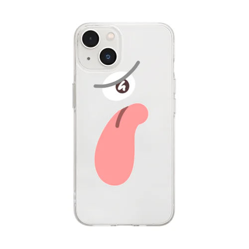  pudding pudding Soft Clear Smartphone Case