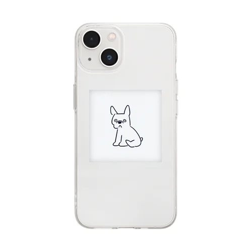 わんちゃん Soft Clear Smartphone Case