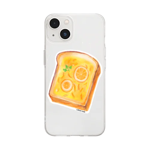マーマレードトースト Soft Clear Smartphone Case