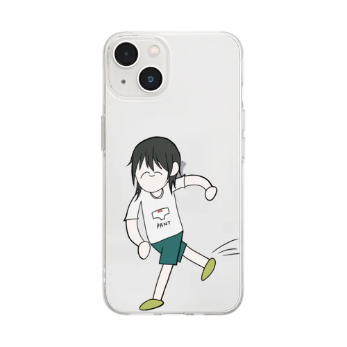 走る三太郎くん Soft Clear Smartphone Case