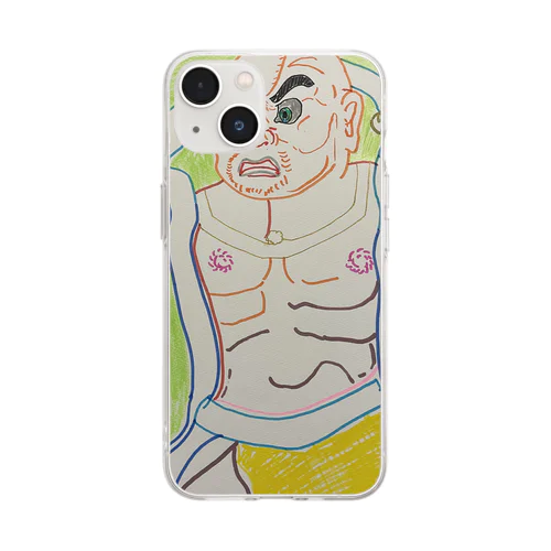 金剛力士像　阿形 Soft Clear Smartphone Case