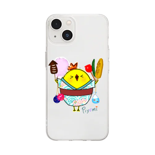 ピヨミちゃん(お祭り) Soft Clear Smartphone Case