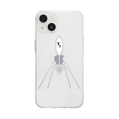 T2ファージ Soft Clear Smartphone Case