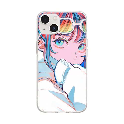 ぽんぽんぽん Soft Clear Smartphone Case