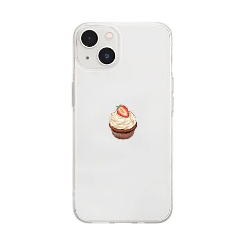 カップケーキ Soft Clear Smartphone Case