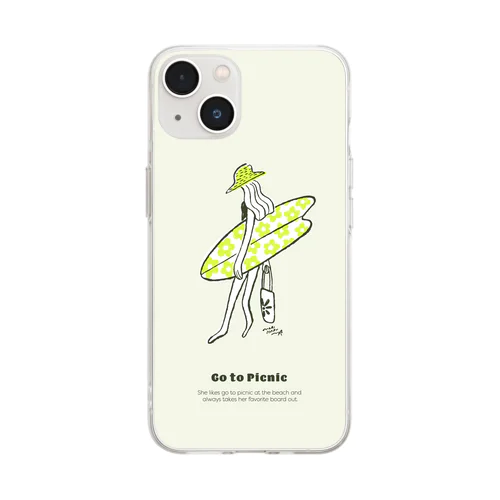GO TO PICNIC Soft Clear Smartphone Case
