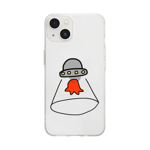 しんりゃくしゃが現れた！ Soft Clear Smartphone Case