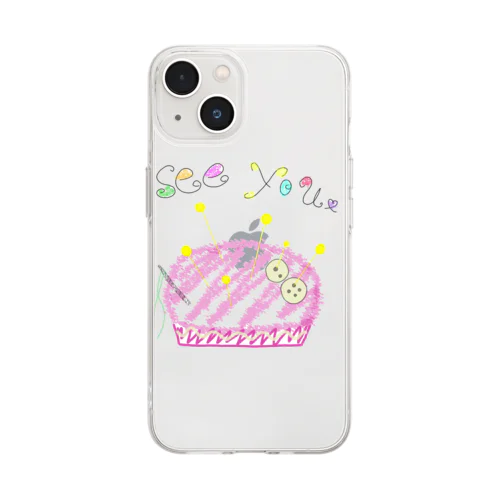 ピンクッション Soft Clear Smartphone Case