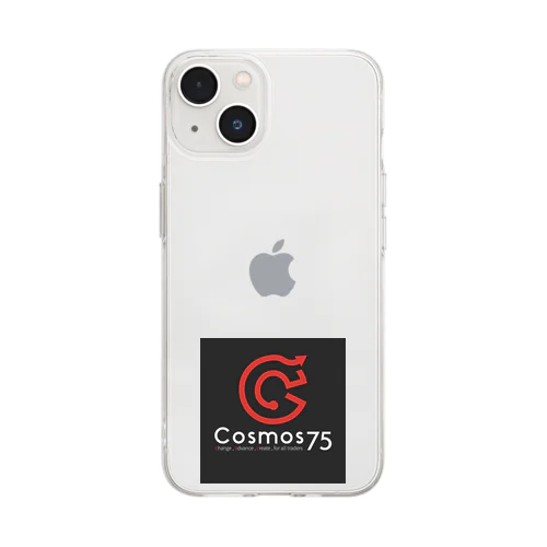 Black　Cosmos75 Soft Clear Smartphone Case
