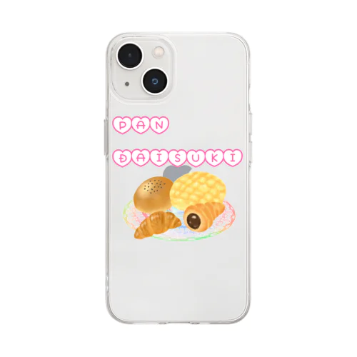 パン大好き❤️ Soft Clear Smartphone Case