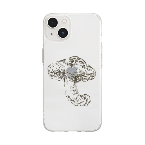 シイタケ Soft Clear Smartphone Case