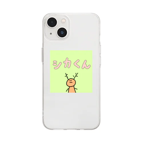 シカくん Soft Clear Smartphone Case