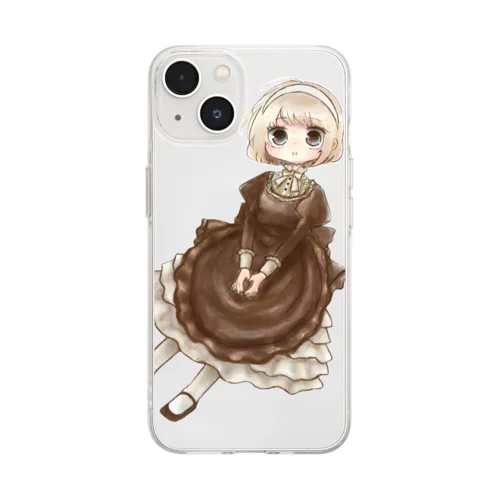 ココアちゃんスマホケース Soft Clear Smartphone Case