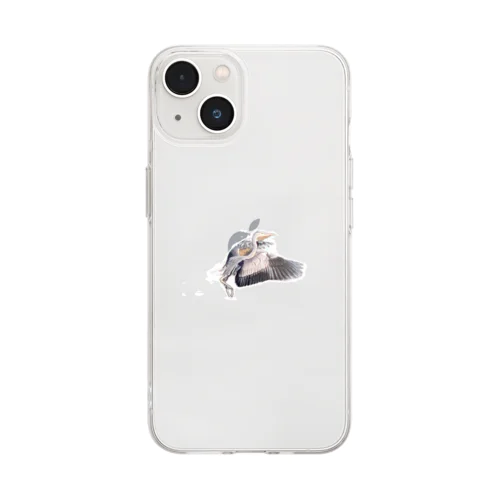 幸せの鳥 Soft Clear Smartphone Case