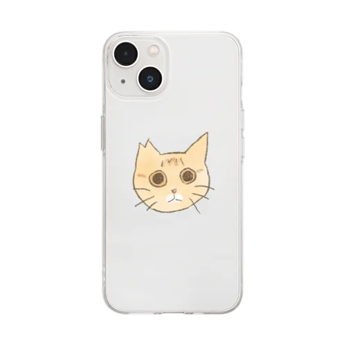 きにゃー Soft Clear Smartphone Case