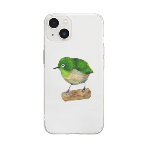 [森図鑑] メジロ Soft Clear Smartphone Case