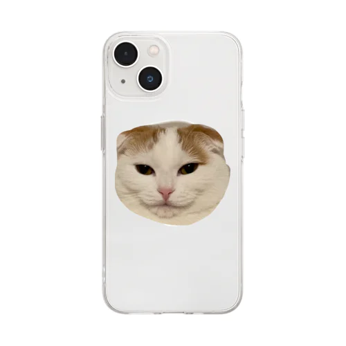 愛猫きなこのオリジナルグッズ Soft Clear Smartphone Case