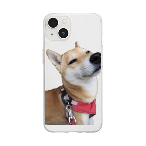 仏の柴犬コロちゃん Soft Clear Smartphone Case