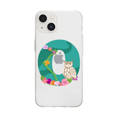 OはOwlのO Soft Clear Smartphone Case