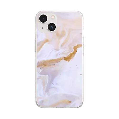 iPhone case #01 - pouring artwork  Soft Clear Smartphone Case