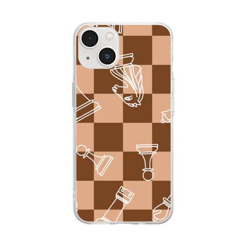 チェス Soft Clear Smartphone Case