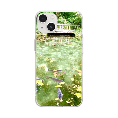 モネの池 Soft Clear Smartphone Case