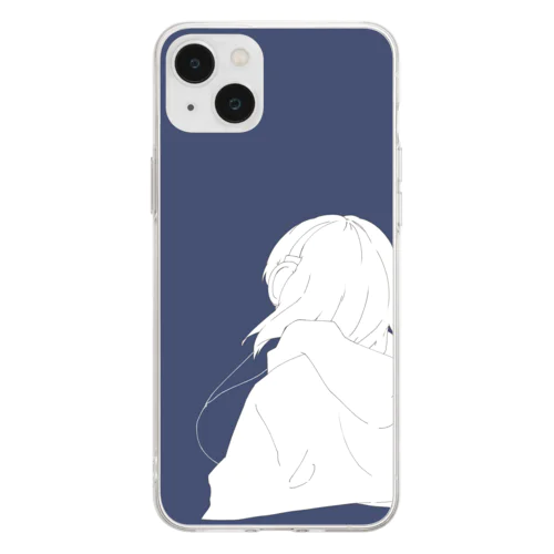 女の子です。 Soft Clear Smartphone Case